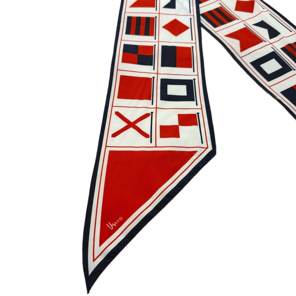 Vintage Vera Neumann Nautical Signal Flag Scarf - Picture 5 of 7